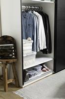 Curver handy+ opbergbox 65 liter + wielen transparant - thumbnail