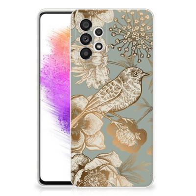 TPU Case voor Samsung Galaxy A73 5G Vintage Bird Flowers TPU Case voor Samsung Galaxy A73 5G Vintage Bird Flowers