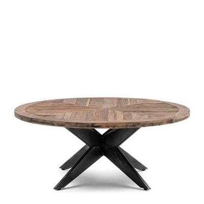 Rivièra Maison Ronde Salontafel 'Falcon Crest' Eikenhout, 100cm