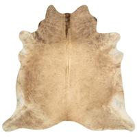 VidaXL Vloerkleed 150x170 cm echte runderhuid beige - thumbnail