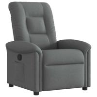 Fauteuil verstelbaar stof donkergrijs - thumbnail