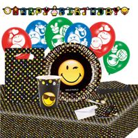 Amscan Partypakket Smiley Emoticons Junior 66 Stuks - thumbnail