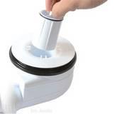 Turboflow douchebaksifon voor gat 90mm chroom - thumbnail