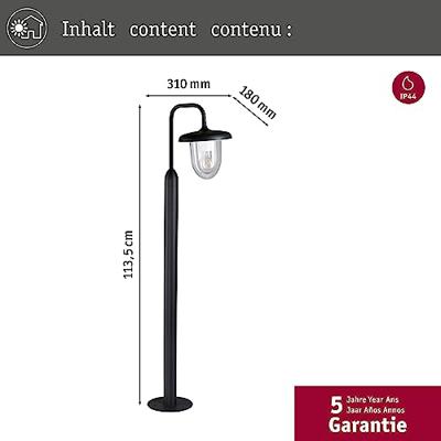 Paulmann 94759 Bollard Vintario E27 anthr. Wegverlichting E27 Antraciet Paulmann 94759 Bollard Vintario E27 anthr. Wegverlichting E27 Antraciet