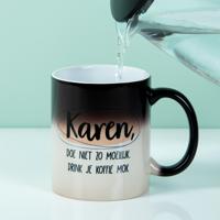Gepersonaliseerde warmtegevoelige mok met eigen tekst - thumbnail