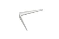 DX plankdrager - staal geperst - 185 x 245 mm - wit gelakt - thumbnail