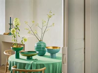 Pip Studio Serveerschaal - Metaal - 23 x 24 cm - Groen