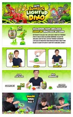 Smashers mini Jurassic Light Up dino