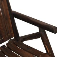 3-delige Loungeset massief vurenhout - thumbnail