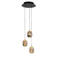 Highlight Hanglamp Golden Egg 3 lichts Ø 25 cm amber-zwart - thumbnail