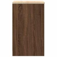 Garagekast 40x51x85 cm massief grenenhout bruin eikenkleurig - thumbnail