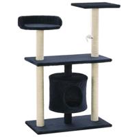 VidaXL Kattenkrabpaal met sisal krabpalen 95 cm donkerblauw - thumbnail