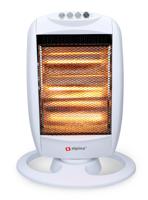 Alpina Elektrische Kachel 1200W Draagbare Halogeen Heater met 3 Warmtestanden 25x9x38 cm Wit - thumbnail
