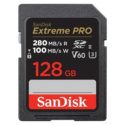 SanDisk Extreme PRO V60 SDXC 128GB UHS-II, Class 10