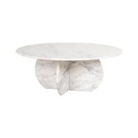 Richmond Ronde Salontafel 'Holmes' Marmer, 90cm - thumbnail