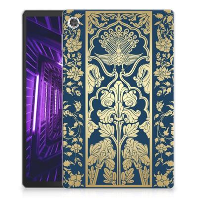 Lenovo Tab M10 Plus | Siliconen hoesje | Beige Flowers Lenovo Tab M10 Plus | Siliconen hoesje | Beige Flowers