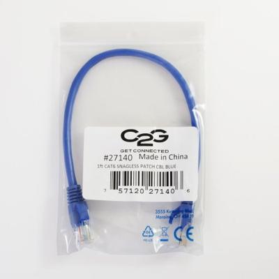 Aansluitkabels naar Go Cat6 Slijploze patchkabel. 3 Feet/ 0.91 Meters blauw