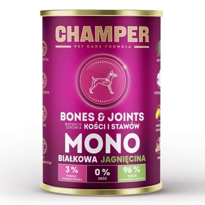 CHAMPER Bones & Joints Lamb - natvoer voor honden - 400g