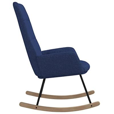 Schommelstoel stof blauw Schommelstoel stof blauw