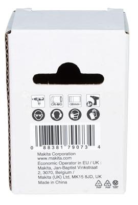 Makita E-16081 Impact Black Krachtdop 1/2" kort | 12 mm - thumbnail