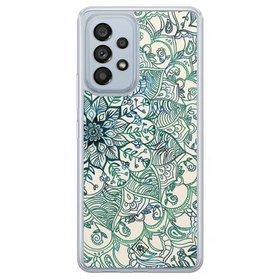Samsung Galaxy A53 hybride hoesje - Mandala blauw Samsung Galaxy A53 hybride hoesje - Mandala blauw