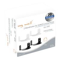 My Wall HS46L Luidspreker-wandbeugel Zwart 2 stuk(s) - thumbnail