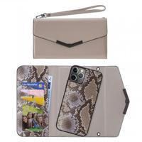 Mobilize 2in1 Elegant Magnet Clutch Apple iPhone 11 Pro Beige Snake - thumbnail