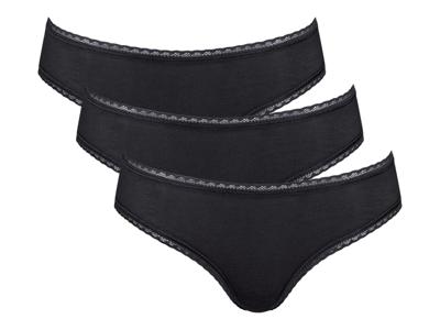 Hello by Sloggi 3 dames hipsters (hipster zwart, 44)