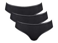 Hello by Sloggi 3 dames hipsters (hipster zwart, 44) - thumbnail