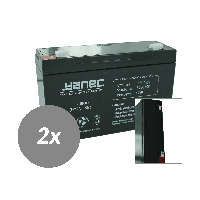 Yanec ups batterij vervangingsset rbc3 (excl. kabels) - thumbnail