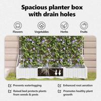 Tuin Bloempot 3 pcs Wit Staal - thumbnail