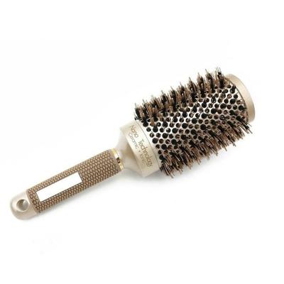 Keramische aluminium haren kammen ronde borstel met nylon Bristle professionele kapper styling haarborstel (53mm)