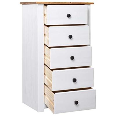 Dressoir Panama Range 46x40x89 cm grenenhout wit Dressoir Panama Range 46x40x89 cm grenenhout wit