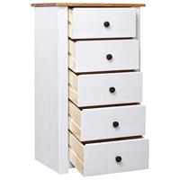 Dressoir Panama Range 46x40x89 cm grenenhout wit - thumbnail