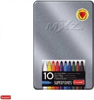 Bruynzeel - 10 mxz viltstiften superpoints in blik Bruynzeel - 10 mxz viltstiften superpoints in blik