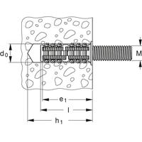 Fischer 542111 Inslagplug 35 mm 12 mm 50 stuk(s) - thumbnail