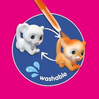 SES Creative Ses blow airbrush pens - safari dieren, 6st. - thumbnail