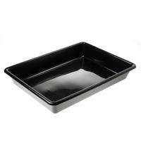 Lekbak kunststof zwart 54x40x8cm 13ltr - thumbnail