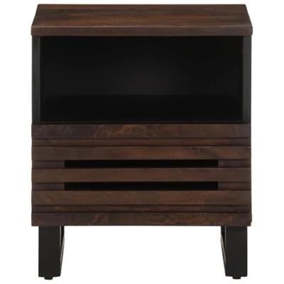 Nachtkastjes 2 st 40x34x46 cm massief mangohout