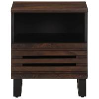 Nachtkastjes 2 st 40x33x46 cm massief mangohout - thumbnail