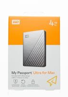 WD My Passport Ultra for Mac 4 TB Externe harde schijf (2,5 inch) USB-C Zilver WDBPMV0040BSL-WESN - thumbnail