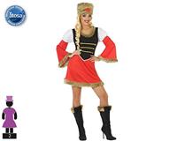 Kostuums voor Volwassenen Rood (2 pcs) Russin Maat XS/S - thumbnail