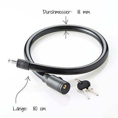 FISCHER FAHRRAD 85848 Kabelslot Zwart Sleutelslot