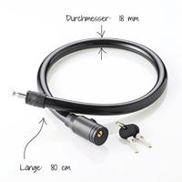 FISCHER FAHRRAD 85848 Kabelslot Zwart Sleutelslot - thumbnail