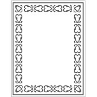 Creativ Company Embossing folder , lijst, afm 11x14 cm, dikte 2 mm, 1 stuk - thumbnail