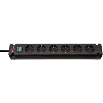 Brennenstuhl 1150650316 Stekkerdoos met schakelaar 6-voudig Zwart Randaarde stekker 1 stuk(s) Brennenstuhl 1150650316 Stekkerdoos met schakelaar 6-voudig Zwart Randaarde stekker 1 stuk(s)