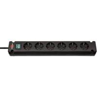 Brennenstuhl 1150650316 Bremounta PDU/Stekkerdoos | 6 Sockets | 3 meter | Zwart | Aan/Uit Schakelaar - thumbnail