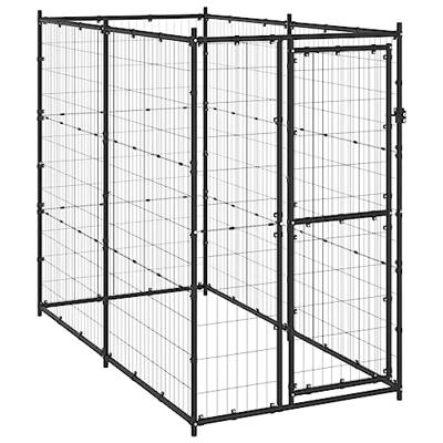 VidaXL Hondenkennel voor buiten 110x220x180 cm staal