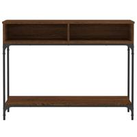 Wandtafel 100x30,5x75 cm bewerkt hout bruin eikenkleur - thumbnail