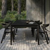 Ethnicraft Tuintafel 'Bok' Gevernist Teakhout, 250 x 100cm, kleur Zwart - thumbnail